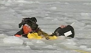 A Hingham firefighter puts his life on the line to save man's best friend.